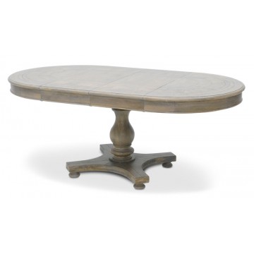ROUND EXT TABLE SYLVESTER KD (SALVAGE GREY WHITE)